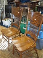 Pair of reproduction kitchen chairs