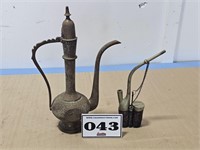 Genie lamp and opium pipe