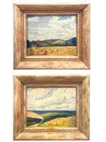 2 Signed Oil On Board Landscapes