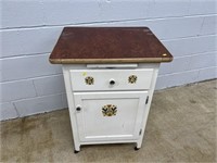 Vtg. Wooden Painted Cabinet