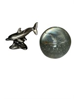Lenox Treasury of Dolphins Collection Pewter