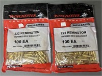 200ct Winchester .222 Rem Brass