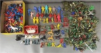 Collection Of Plastic Soldiers w/ 1950s XL-5 Parts