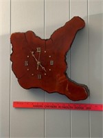 Wood slap clock