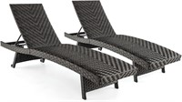 $430  Tangkula Folding Patio Chaise 2PK