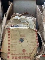 BOX OF GRAMOPHONE RECORDS