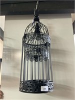2X FRENCH STYLE BLACK BIRD CAGES