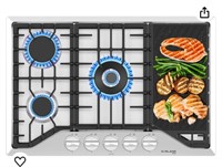 30 Inch Gas Cooktop with Griddle, GASLAND Chef PRO