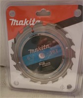 6-1/2" Makita 16T 5/8" Arbor Carbide Tipped Saw