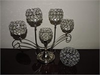 Pier 1 Imports Votive Candelabra w/ Glass Beads