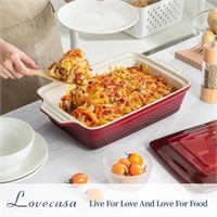 4.5 Qt Nonstick Casserole  9x13 In  Red