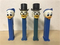 4 Pez Dispensers - Donald Duck Theme