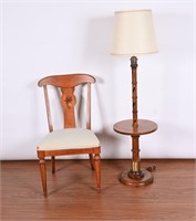 Vintage Ethan Allen Side Chair, Table/Floor Lamp