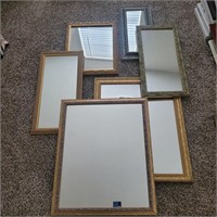Collection of  6 Gold Framed Mirrors