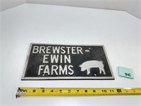Brewster Erwin Farms License Plate