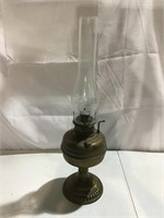 Antique Victor brass lamp