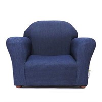 Open Box Keet Roundy Kid'S Chair Denim, Blue