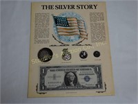 The Silver Story w/Liberty 1922 silver dollar,