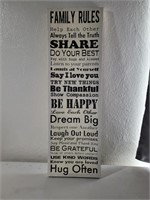 FAMILY RULES CANVAS