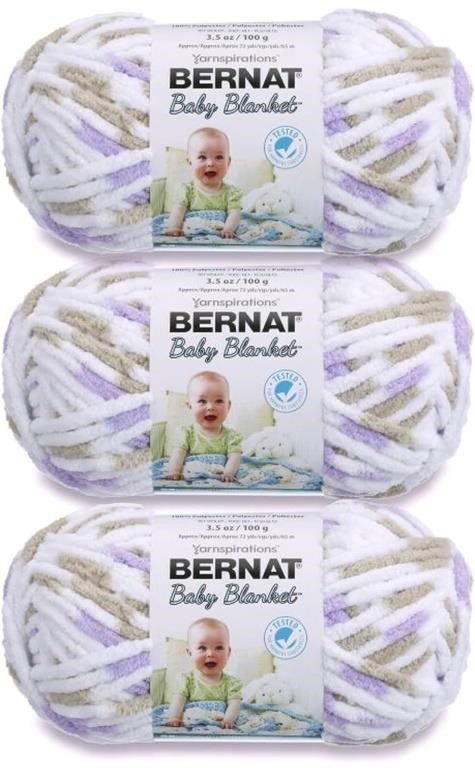 (new) 3-pack Bernat Baby Blanket Little