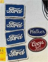 Ford Shirt Patches, Coors Rodeo Patch and Walker