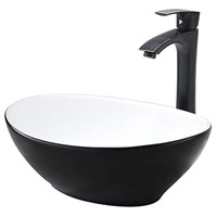 Oval Vessel Sink and Faucet Combo-VASOYO 16"x13" M