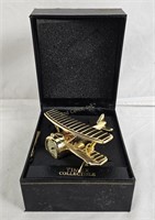 Timex Collectible Biplane Mini Clock