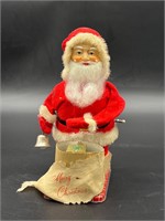 Vintage Santa Claus Wind-Up Tin Toy 1950s/60s