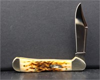 BNIB Case amber bone peach jig copperlock knife