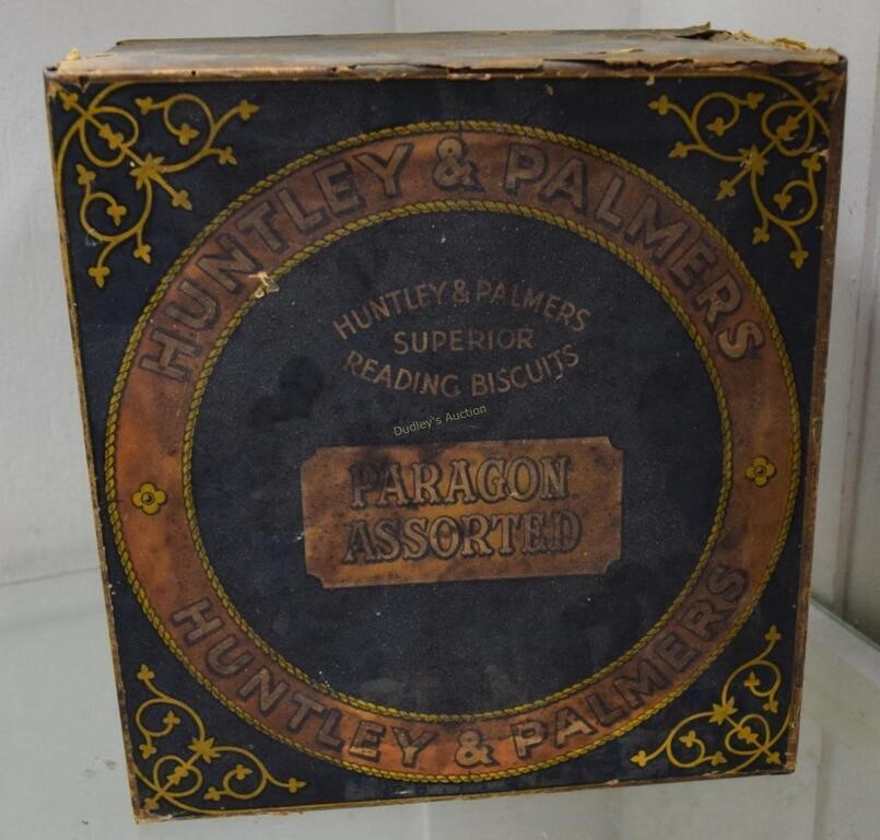 Huntley and Palmers biscuit store display tin