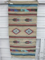 14" x 40" Woven Rug - Some Wear