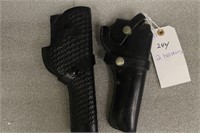 2 LEATHER HOLSTERS