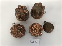 Lot of Small Copper Molds