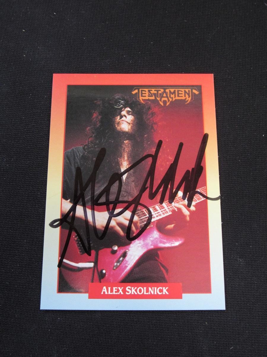 1991 ROCK CARDS ALEX SKOLNICK AUTOGRAPH COA