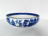 VERY LARGE- FLOW BLUE BOWL