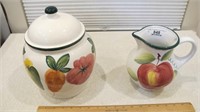 Cookie Jar & Milk Pitcher made in Italy