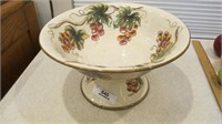 13" Chardonnay pedestal Fruit Bowl