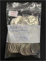 40 Washington Silver Quarters - All Pre-1964