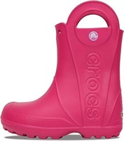 Crocs Girl's 13 Handle It Rain Boot, Pink 13