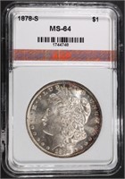 1878-S MORGAN DOLLAR AGP CH/GEM BU