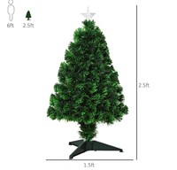 2.5ft Tall Pre-Lit Douglas Fir Tabletop