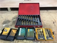Various drill bit sets, Bostitch, Dewalt, Yukon