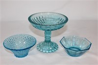 Fenton Cold Mountain Candy Dish, Pedestal Dish etc