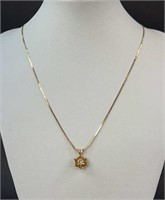 14K GOLD DIAMOND NECKLACE