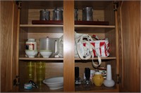 CONTENTS OF UPPER KITCHEN CABINETS
