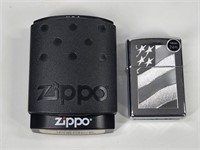 ZIPPO LIGHTER - AMERICAN FLAG W/ BOX