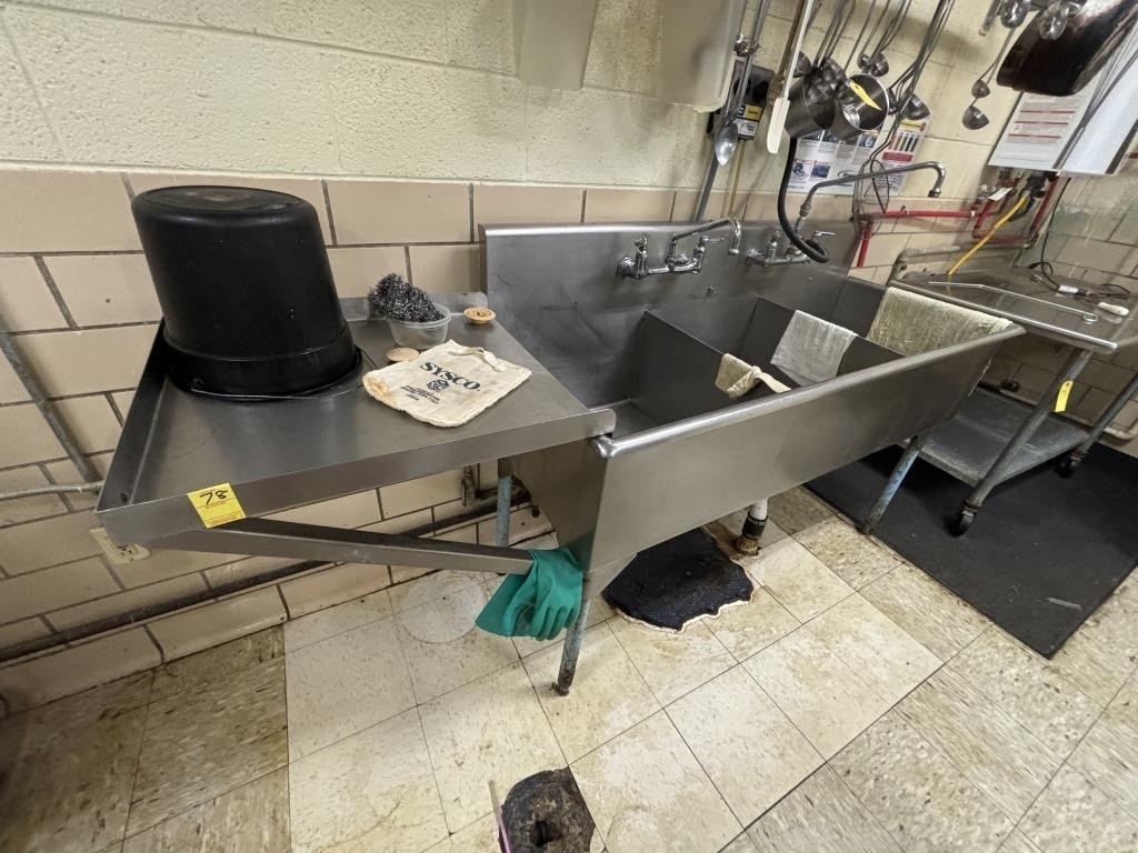 Stainless Commerical Sink/Table 85x26x48