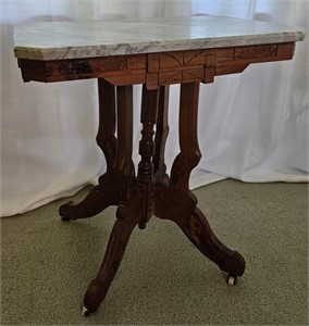 Rectangle Marble Top Parlor Table