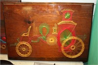 THREAD ART ON WOOD