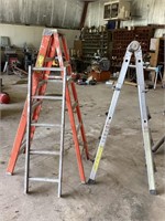 Werner 6 Foot Ladder & Cosco Fold Over Ladder